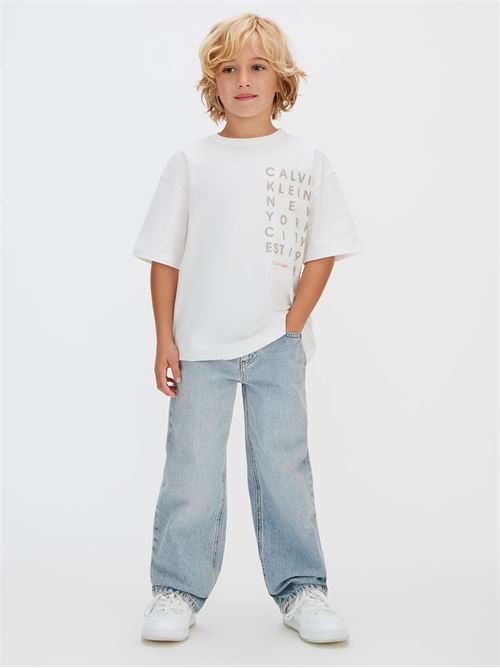 square logo t-shirt CALVIN KLEIN JEANS | LVCKSJA02BYAF